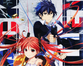 Картинка аниме black+bullet парень девочка чёрная пуля