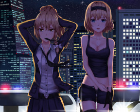 Картинка аниме touhou alice margatroid kirisame marisa du mogu