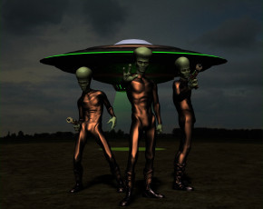 Картинка 3д+графика фантазия+ fantasy гуманоиды космический корабль