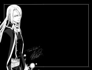 Картинка аниме monochrome+factor парень чёрный фон