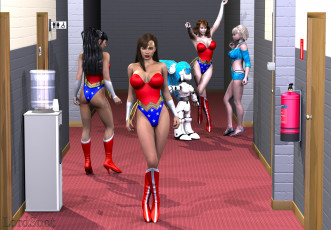 Картинка 3д+графика фантазия+ fantasy андроид фон взгляд девушки