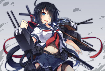 Картинка аниме kantai+collection kantai collection kako kancolle wakagi repa