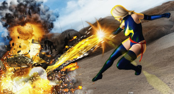 Картинка 3д+графика фантазия+ fantasy супермен фон взгляд девушка