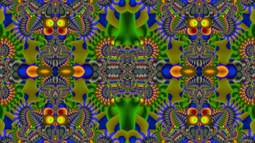 Картинка 3д+графика фракталы+ fractal узор цвета фон