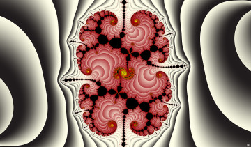 Картинка 3д+графика фракталы+ fractal цвета фон узор