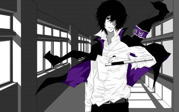 Картинка аниме katekyo+hitman+reborn хибари кёя парень арт