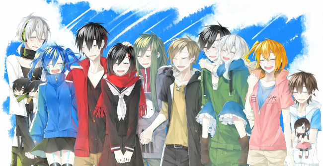 Обои картинки фото аниме, kagerou project, парни, арт