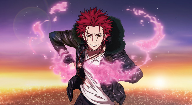 Обои картинки фото аниме, k project, красный, король, суо, микото