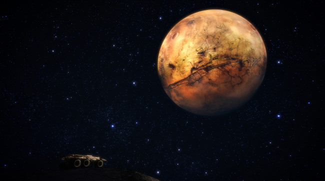 Обои картинки фото космос, арт, планета