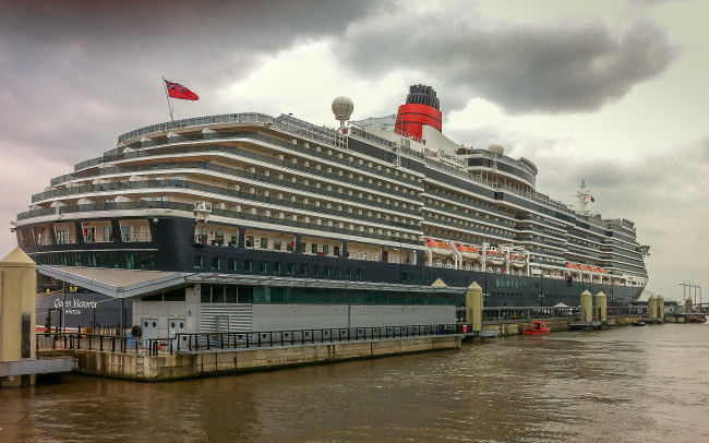 Обои картинки фото s queen victoria, корабли, лайнеры, круиз, лайнер