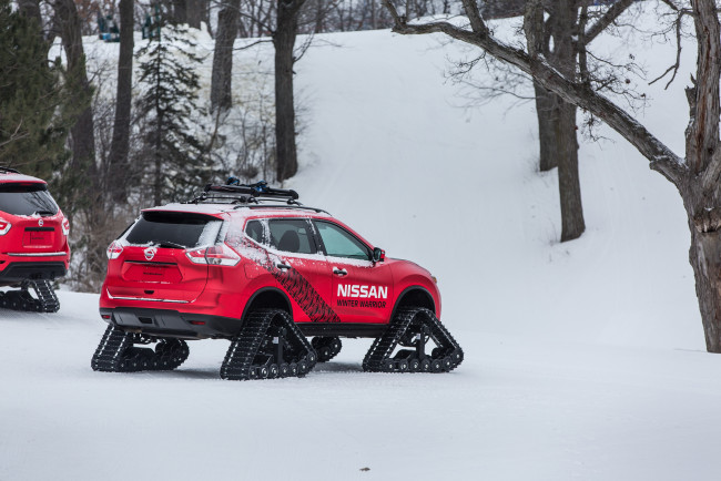 Обои картинки фото автомобили, nissan, datsun, 2016г, winter, warrior, concept, rogue