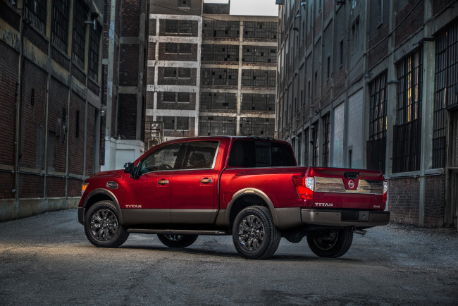 Обои картинки фото автомобили, nissan, datsun, 2017г, titan, platinum, reserve, crew, cab