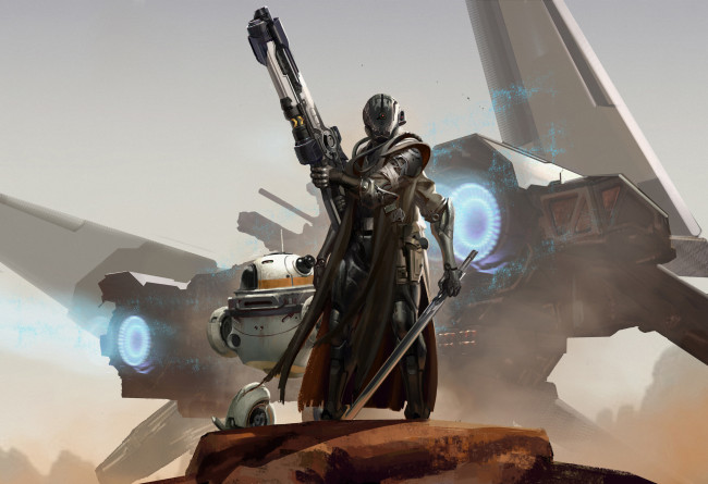 Обои картинки фото фэнтези, роботы,  киборги,  механизмы, фантастика, оружие, броня, робот, sci-fi, корабль