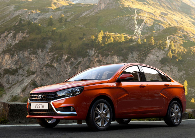 Обои картинки фото лада веста, автомобили, ваз, веста, лада