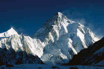 Картинка pakistan+k2 природа горы облака вершина скалы k2 pakistan снег