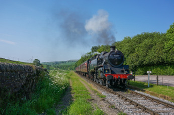 Картинка техника паровозы паровоз рельсы
