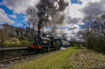 Картинка техника паровозы паровоз рельсы
