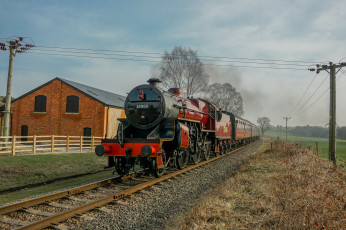 Картинка техника паровозы паровоз рельсы