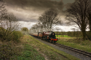 Картинка техника паровозы паровоз рельсы
