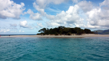 Картинка природа побережье вода островок