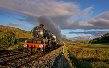 Картинка техника паровозы рельсы паровоз