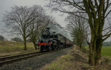 Картинка техника паровозы паровоз рельсы