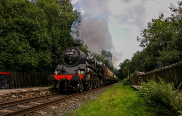 Картинка техника паровозы рельсы паровоз