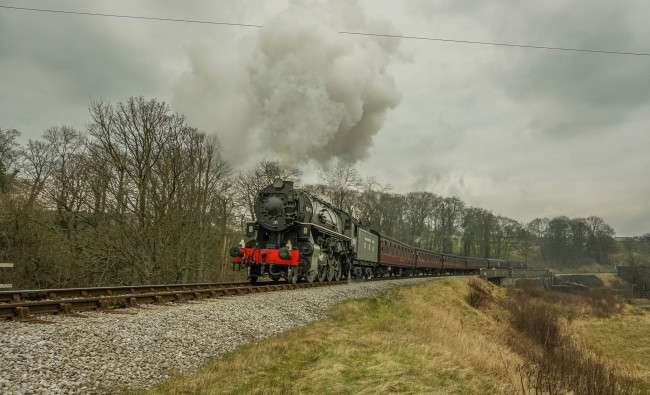 Обои картинки фото техника, паровозы, паровоз, рельсы