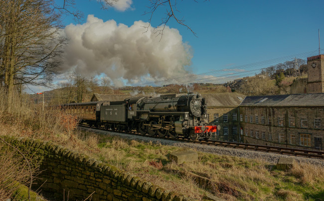 Обои картинки фото техника, паровозы, паровоз, рельсы