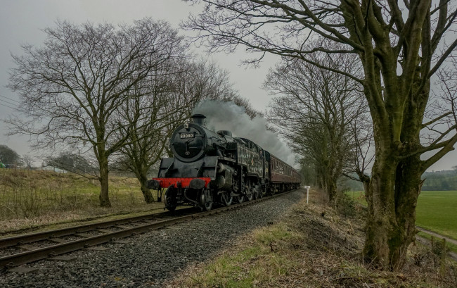 Обои картинки фото техника, паровозы, паровоз, рельсы