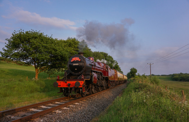 Обои картинки фото техника, паровозы, паровоз, рельсы