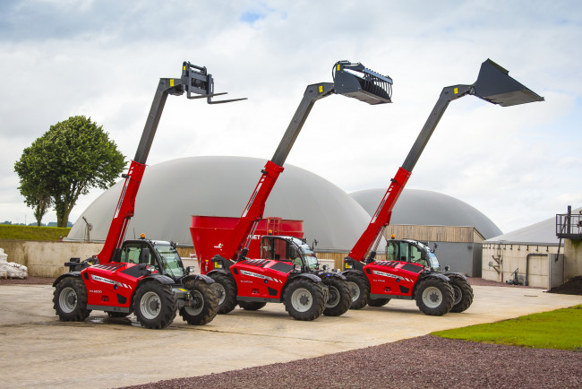 Обои картинки фото техника, фронтальные погрузчики, massey, ferguson