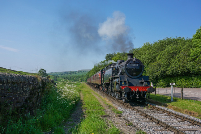 Обои картинки фото техника, паровозы, паровоз, рельсы