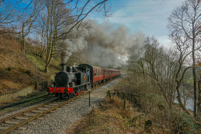 Обои картинки фото техника, паровозы, паровоз, рельсы