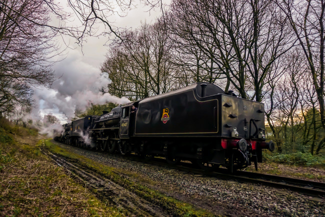 Обои картинки фото техника, паровозы, паровоз, рельсы