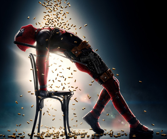 Обои картинки фото кино фильмы, deadpool 2, юмор, костюм, райан, рейнольдс, постер, стул, фантастика, ryan, reynolds, мечи, гильзы, комикс, wade, фон, душ, поза, оружие, пистолет, deadpool, 2, дэдпул, marvel, катаны