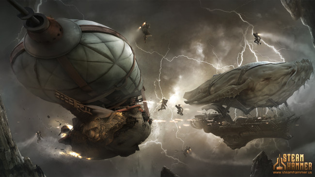 Обои картинки фото steam hammer, видео игры, ролевая, steam, hammer, онлайн
