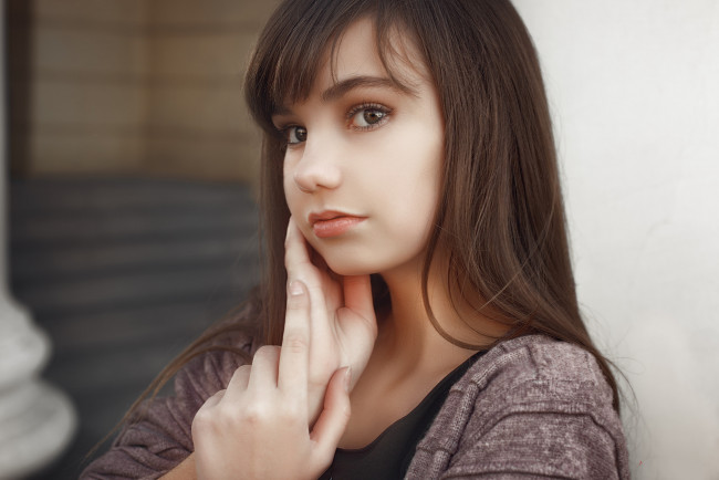 Обои картинки фото девушки, -unsort , лица,  портреты, лицо, взгляд