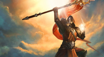 Картинка видео+игры juggernaut+wars фон посох латы мужчина