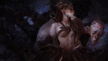 Картинка фэнтези красавицы+и+чудовища девушка фон маска