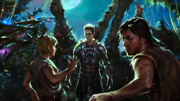 Картинка фэнтези люди фон взгляд