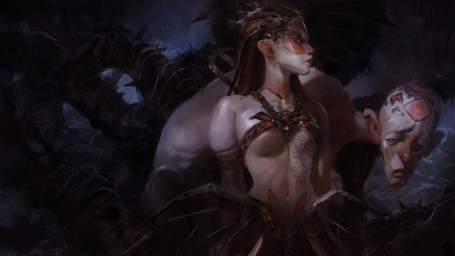 Обои картинки фото фэнтези, красавицы и чудовища, девушка, фон, маска