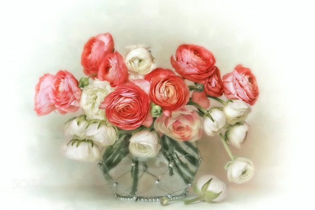 Обои картинки фото рисованное, цветы, букет