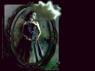 Картинка календари фэнтези облако 2020 calendar фон черный девушка рамка