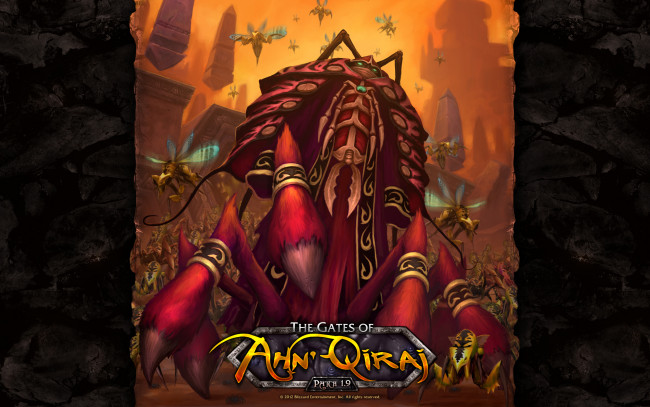 Обои картинки фото видео игры, world of warcraft, монстр, город, насекомые