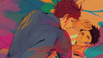 обоя аниме, haikyuu, волейбол