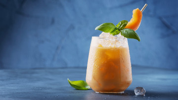 Картинка еда напитки +коктейль базилик коктейль лед