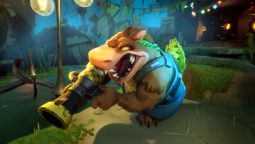 Картинка видео+игры crash+bandicoot +the+wrath+of+cortex монстр оружие фонари