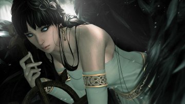 Картинка видео+игры vindictus девушка посох