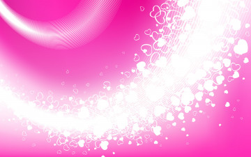 обоя векторная графика, сердечки , hearts, сердечки, поток